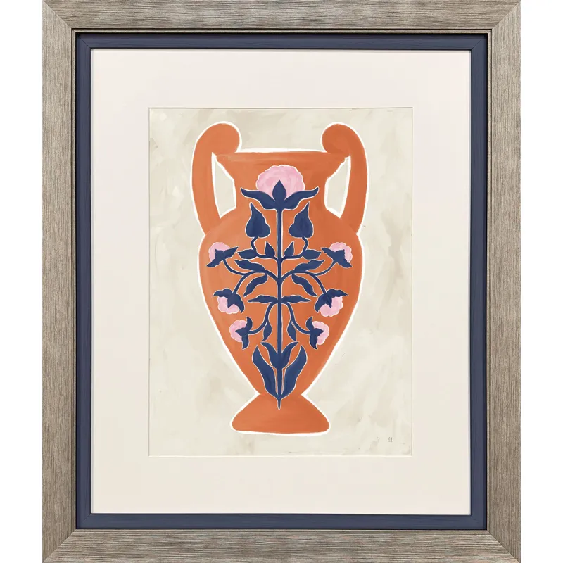 Folk Style Vessel I Framed Art