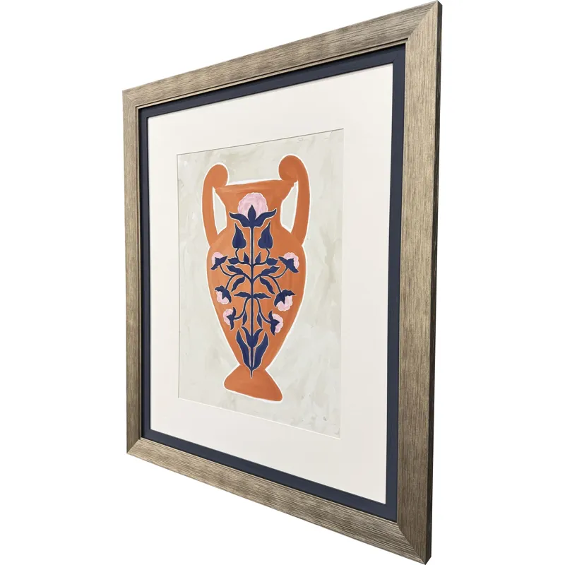 Folk Style Vessel I Framed Art