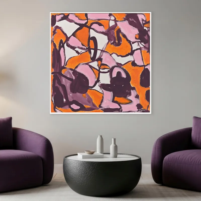 Orange Couture Canvas
