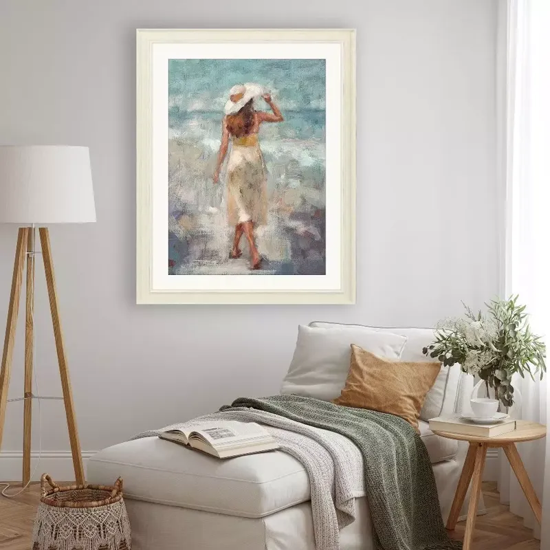 Beach Stroll Framed Art
