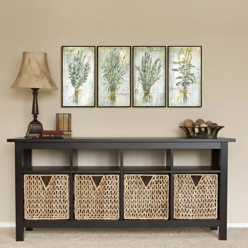 Herbs S/4 Framed Art