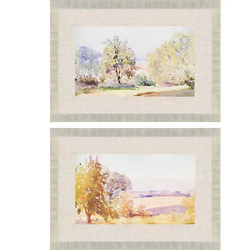 Sunrise/Serene S/2 Framed Art