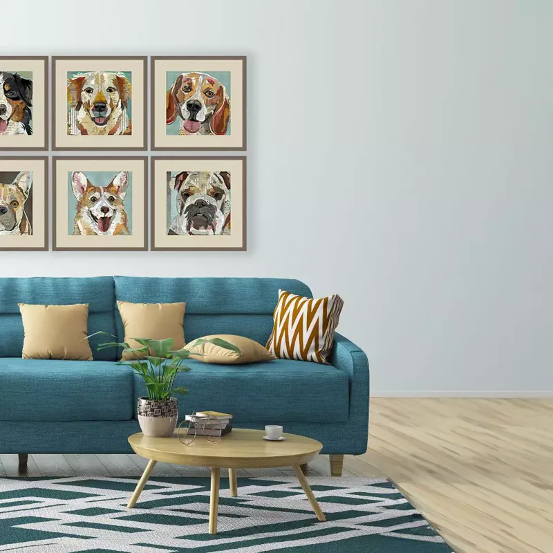 Dog Collage II S/4 Framed Art