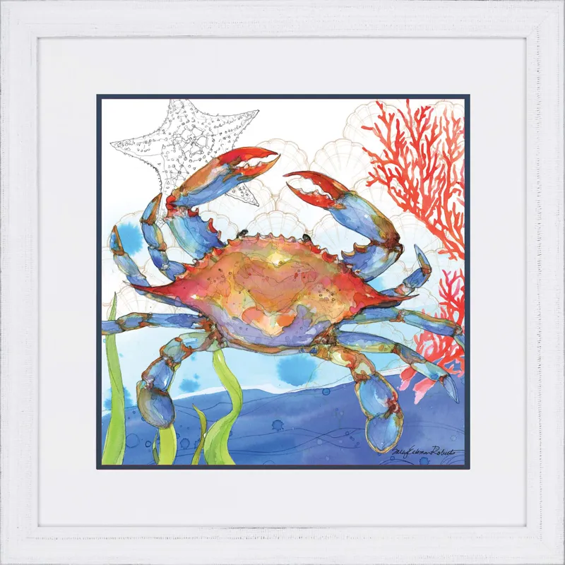 Oceana Crab 1 Framed Art