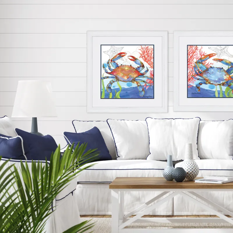Oceana Crab 1 Framed Art