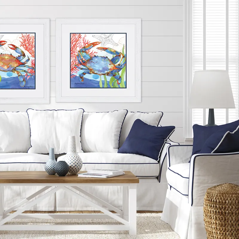 Oceana Crab 2 Framed Art