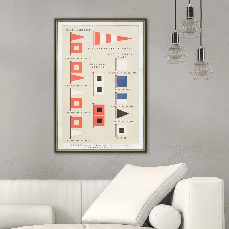 Storm Flags Framed Art