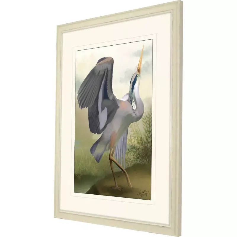 Heron Study I Framed Art