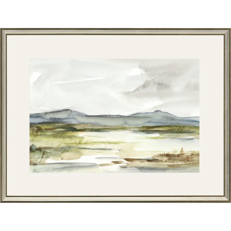 Overcast Wetland I Framed Art