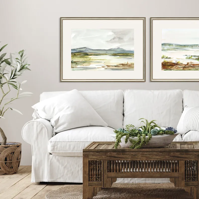 Overcast Wetland I Framed Art