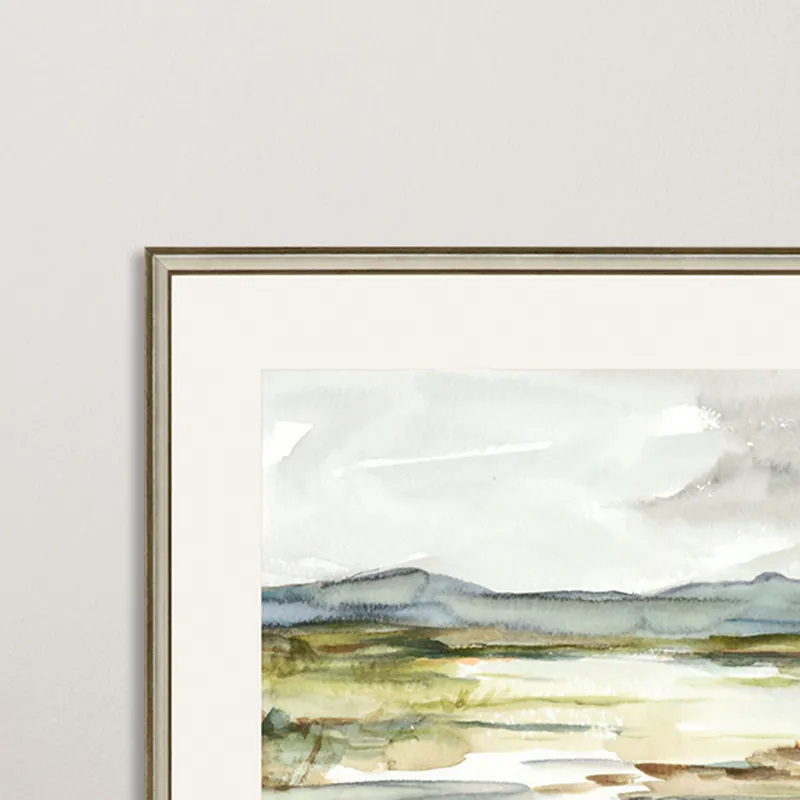 Overcast Wetland I Framed Art