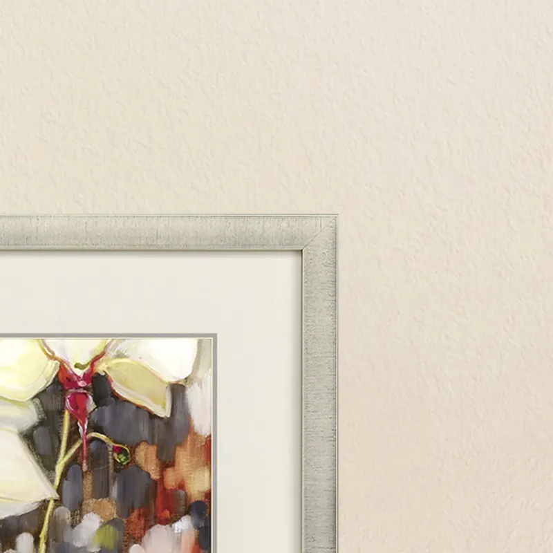 Chickadee with Orchid Framed Art