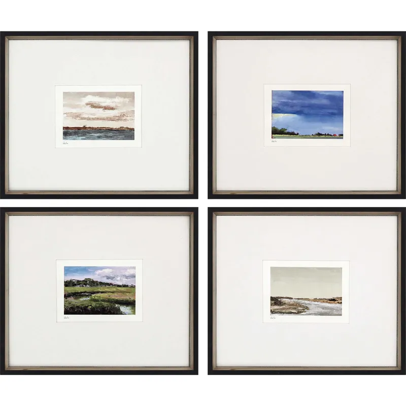 Land Study V S/4 Framed Art