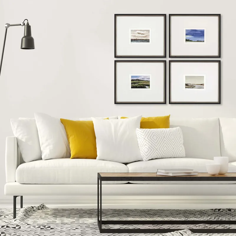 Land Study V S/4 Framed Art