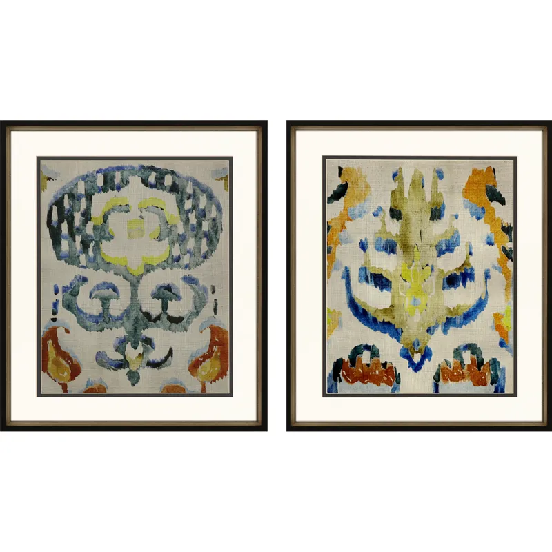 Bohemian Ikat I S/2 Framed Art