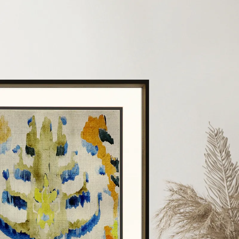 Bohemian Ikat I S/2 Framed Art