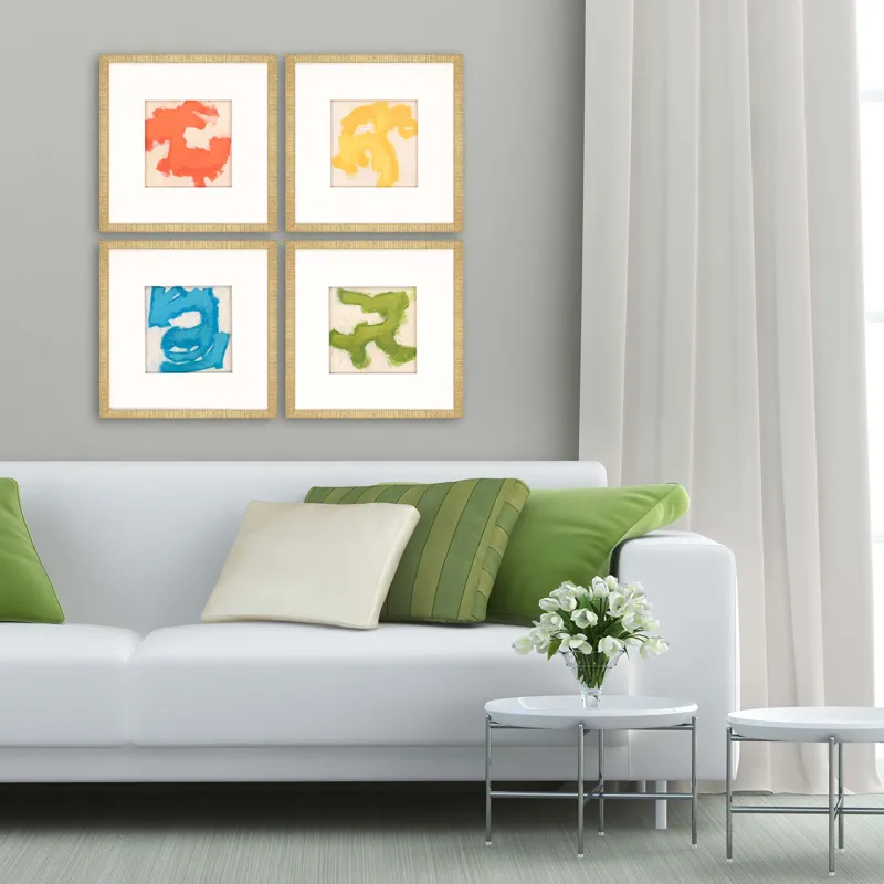 Gestural I S/4 Framed Art