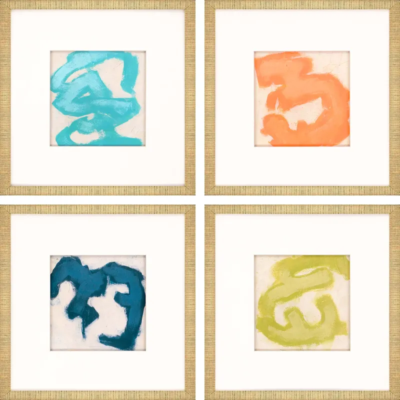 Gestural II S/4 Framed Art
