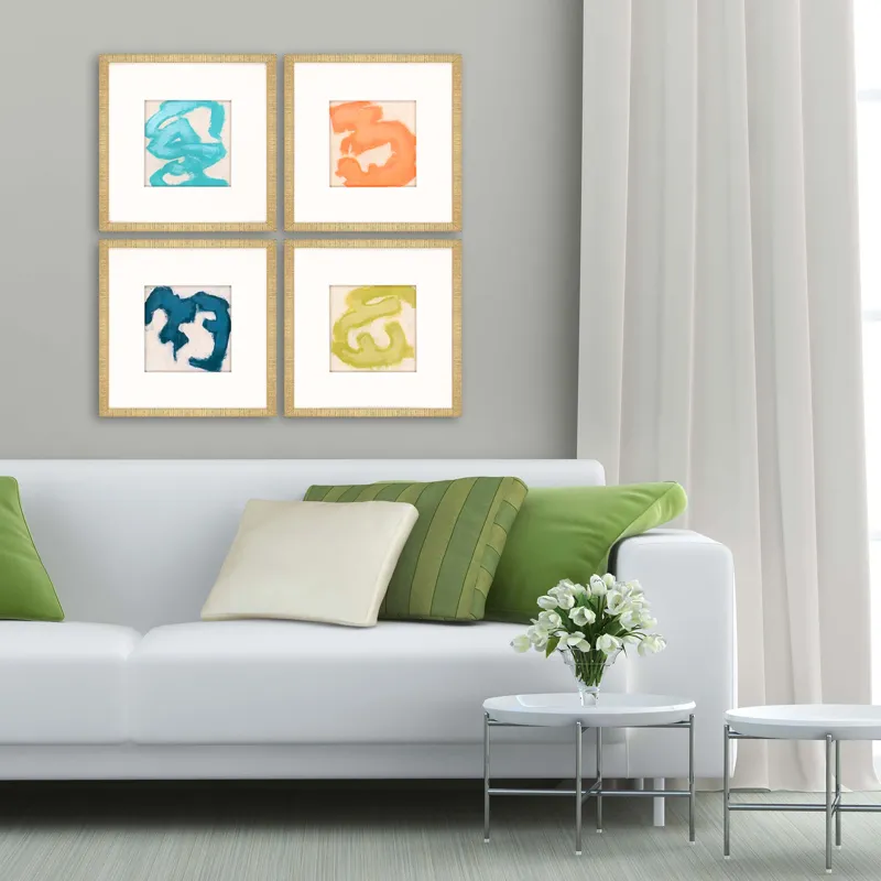 Gestural II S/4 Framed Art