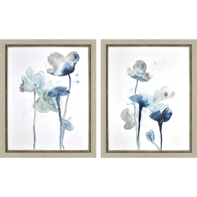 Midnight Blossom II S/2 Framed Art
