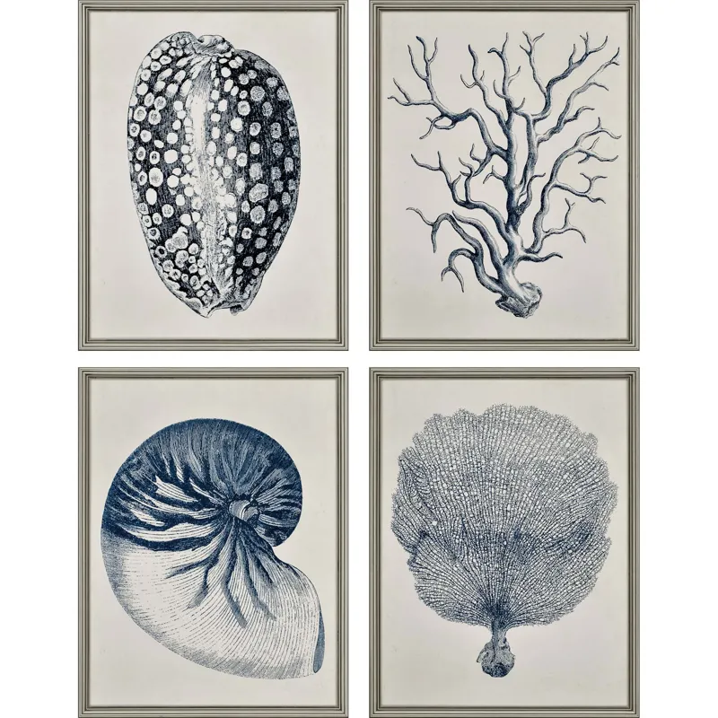 Coastal S/4 Framed Art