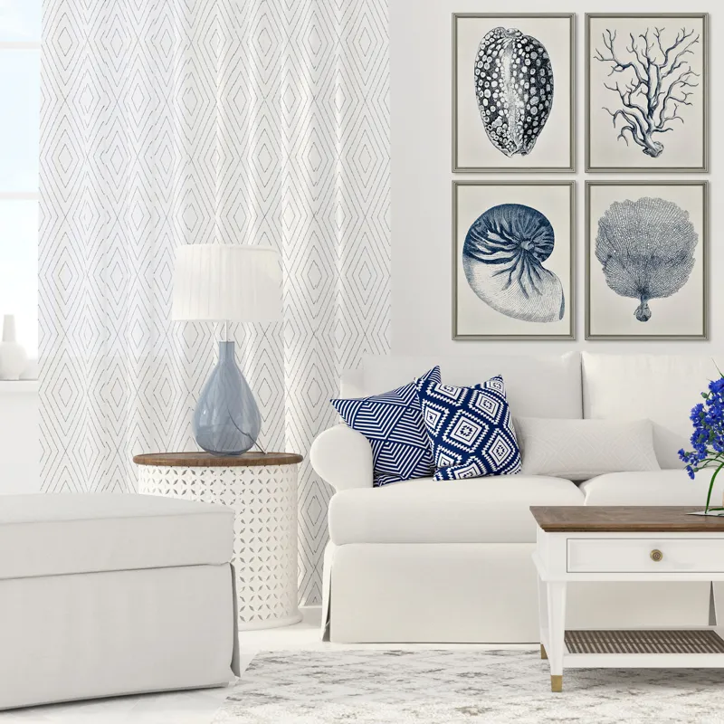 Coastal S/4 Framed Art