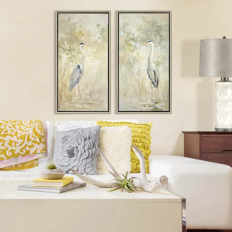 Wading Heron S/2 Canvas