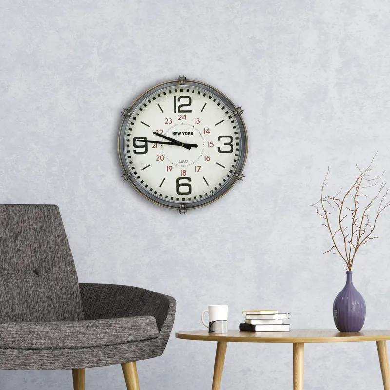 Manhattan Clock Wall Sculpture