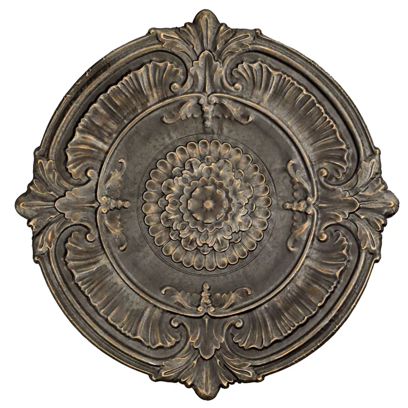 Aged Rosette Wall Sculpture