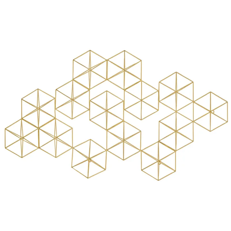 Golden Geos 2 Wall Sculpture