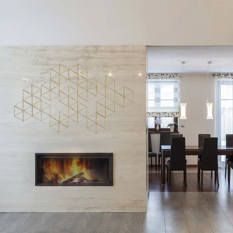 Golden Geos 2 Wall Sculpture