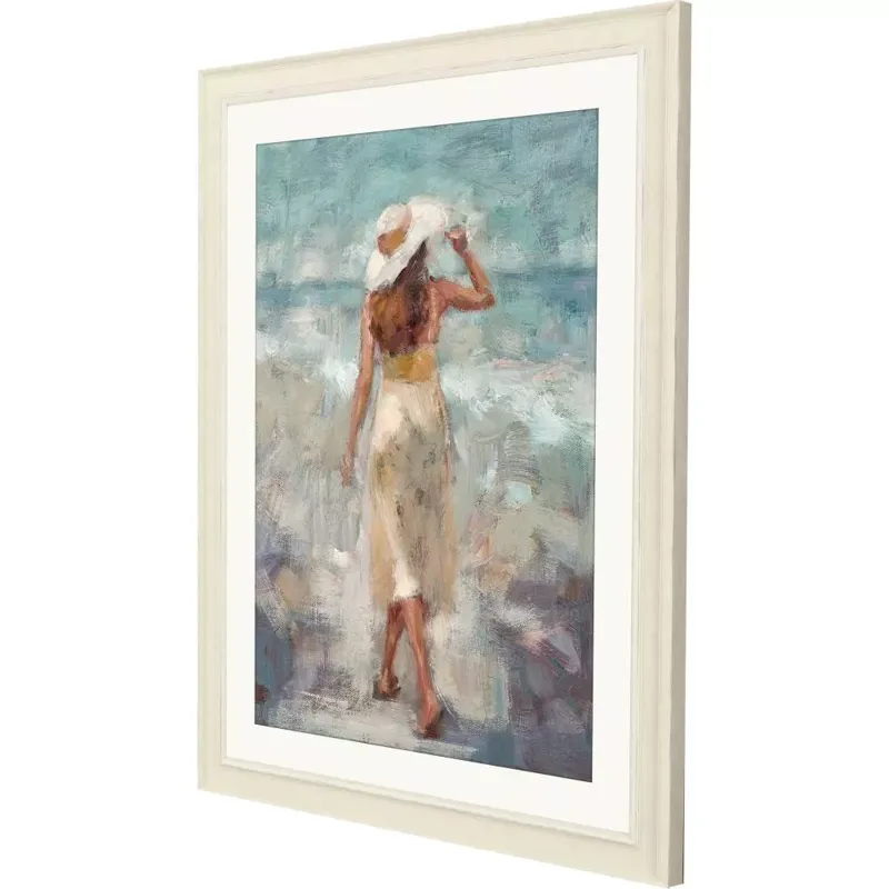 Beach Stroll Framed Art