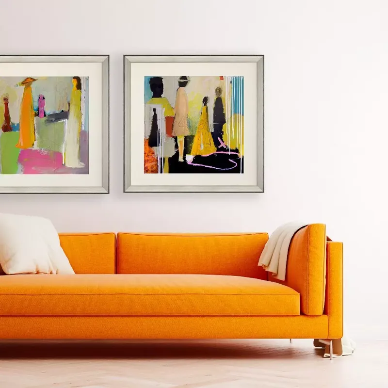 Meandering Framed Art