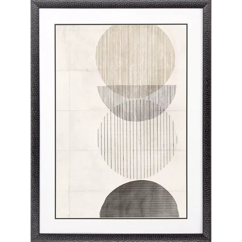 Stitched Spheres I Framed Art