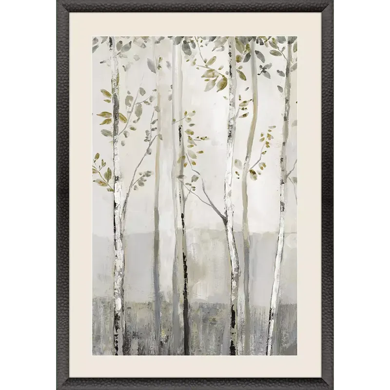 Blue Birch Serenade III Framed Art