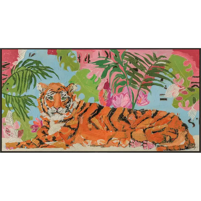 Tiger at Rest Framed Art