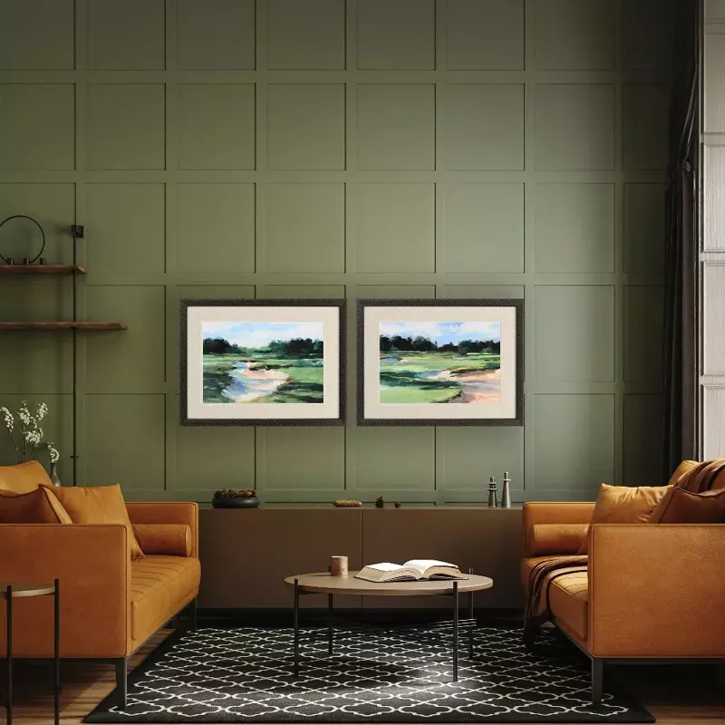 Golf Course Study I S/2 Framed Art