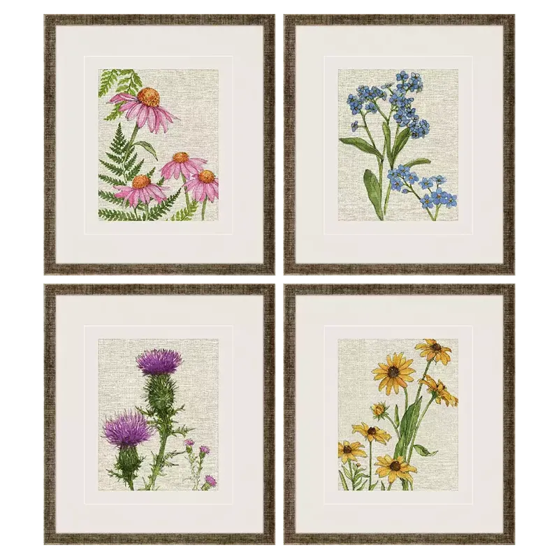 Wildflowers S/4 Framed Art