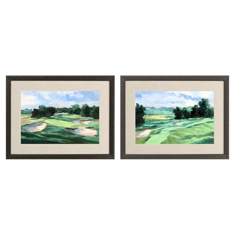 Golf Course Study II S/2 Framed Art