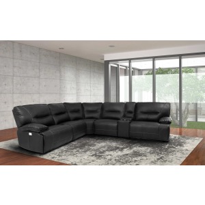 Spartacus Black 6PC Sectional