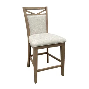 American Modern Dining Counter Chair Upholstered