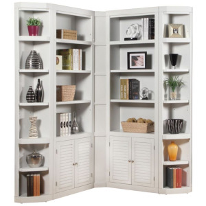 Boca 5 Piece L Shape Corner Bookcase Wall