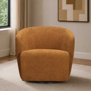 Mingle Thatch Jute Swivel Glider Accent Chair Two Pack