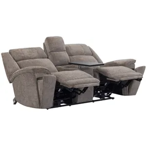 Colton Branson Tweed Power Zero Gravity Sofa and Loveseat with Immersive Audio
