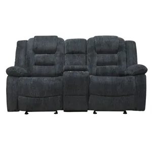 Bolton Misty Storm Manual Reclining Sofa Loveseat and Recliner