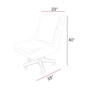 Dc#131 Lotus Cream Desk Chair Lotus Cream Desk Chair