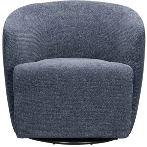 Mingle Thatch Blue Swivel Glider Accent Chair