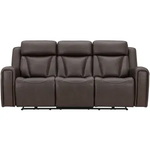 Maveric Bette Coffee Zero Gravity Power Reclining Sofa and 2 Recliners