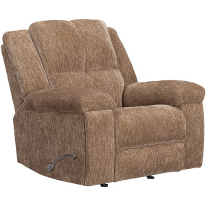 Bronco Plush Tobacco Manual Rocker Recliner