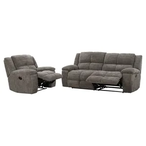 Buster Cabot Stone Manual Reclining Sofa and Recliner
